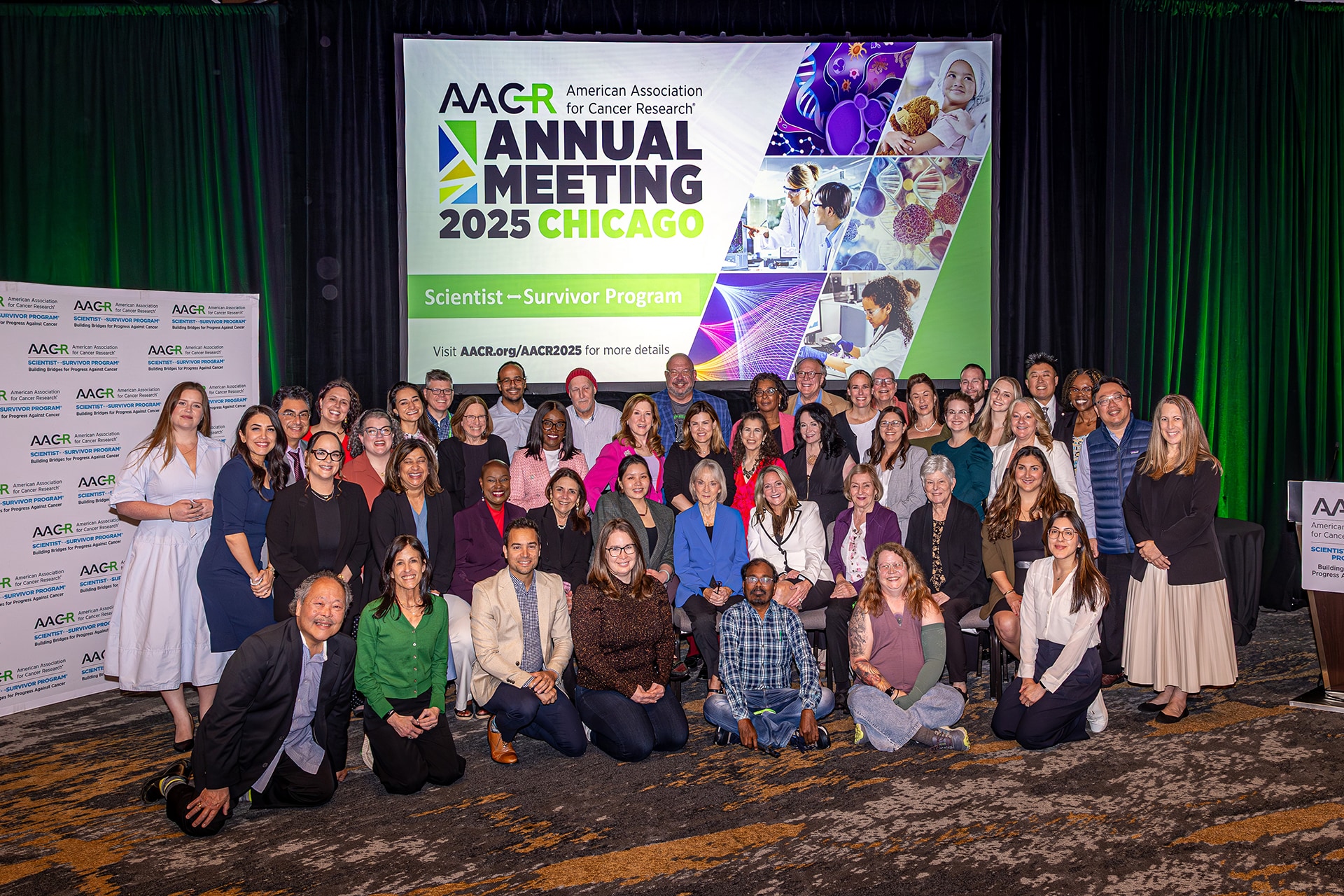 Participants in the Scientist-Survivor Program at the AACR Annual Meeting, April 2025